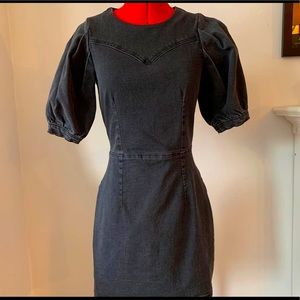 H&M black denim dress. Size small